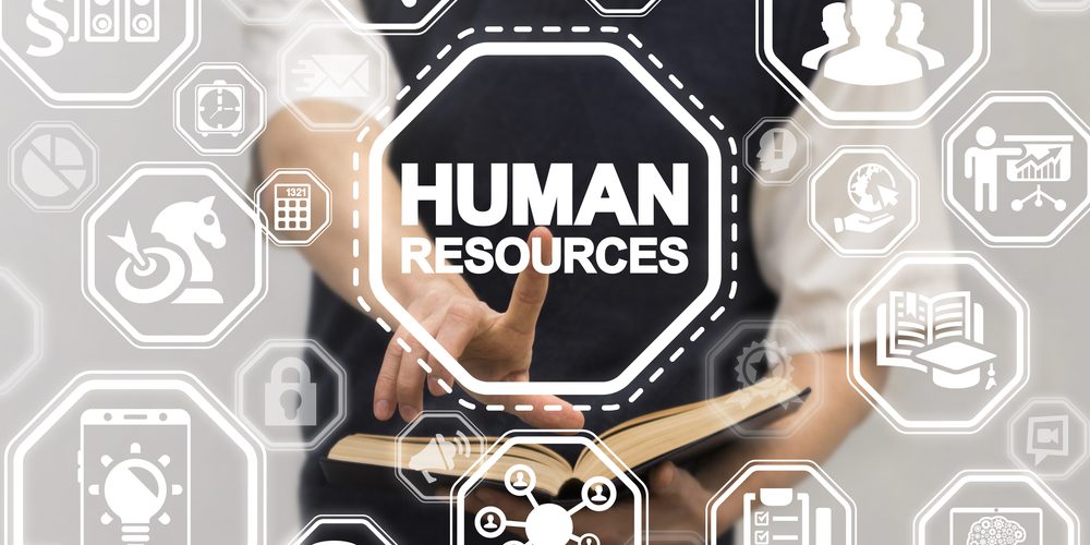 Man,(student,,Scientist,Or,Schoolboy),Presses,Human,Resource,Button,On